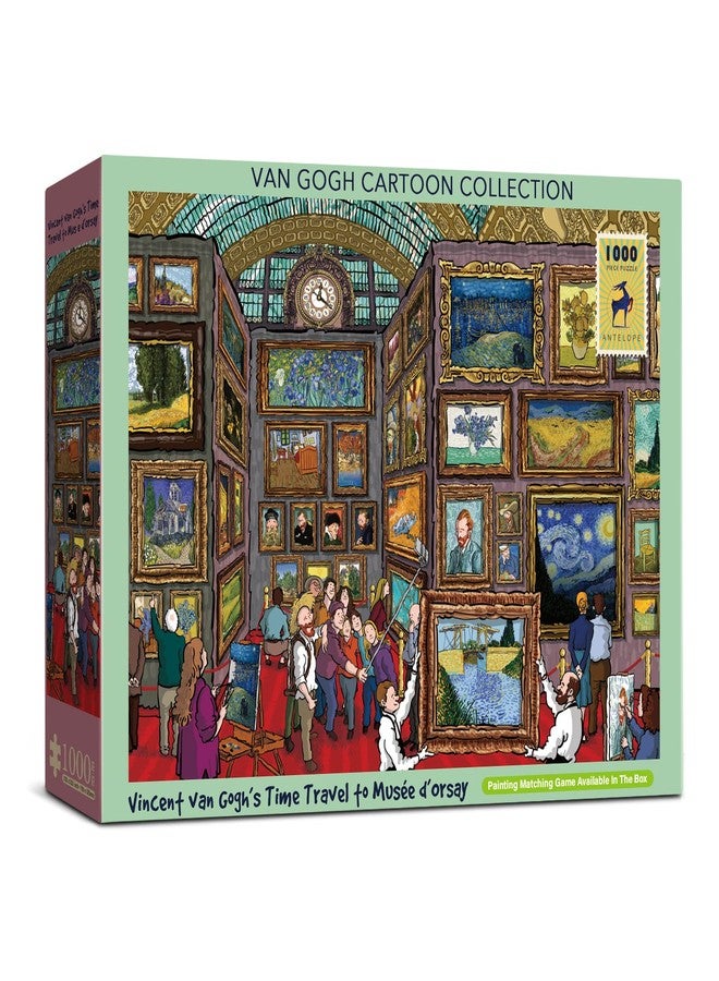 Antelope - 1000 Piece Puzzle for Adults, Van Gogh Jigsaw Puzzles 1000 Pieces, Van Gogh's Time Travel to Muse Da Orsay Puzzles for Adults 1000 PC by Alireza Karimi Moghaddam - Image 3